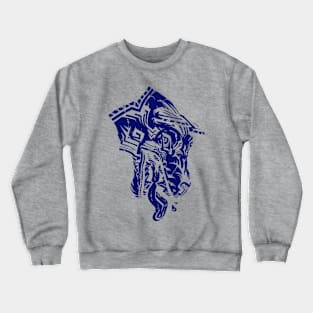 Hound's Head - Blue - Crewneck Sweatshirt